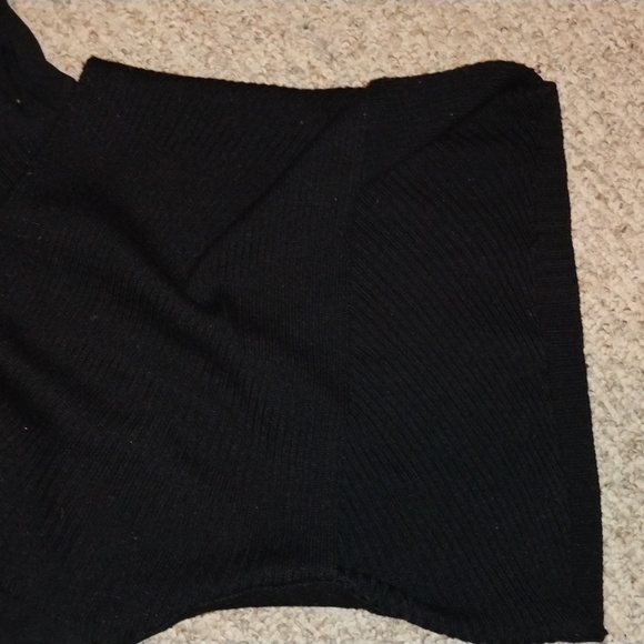 ๐ Designer ORTENSIA Italian VINTAGE Vee Wrap Sexy Sweater w/SHEER NET SLEEVE - Picture 4 of 16